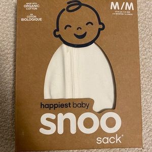 Happiest baby Snoo sleep sack organic cotton white